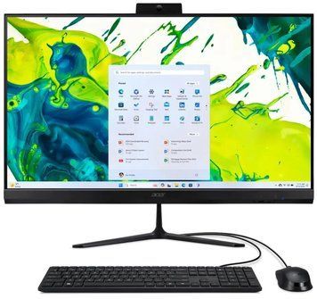 Acer Комп'ютер персональний моноблок Acer Aspire C24-2G 23.8" FHD, Intel 5-120U, 16GB, F512GB, UMA, WiFi, кл+м, Lin, чорний DQ.BRRME.001 фото