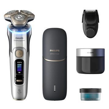 Philips Бритва електр. Series i9000 Prestige Ultra, бритв.головок-3, Li-Ion, сух.+волог., індикатор заряду, твердий чохол, хром XP9404/46 фото