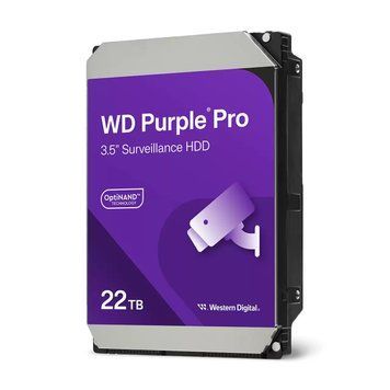 WD WD 22TB 3.5" 7200 512MB SATA Purple Pro Surveillance WD221PURP фото
