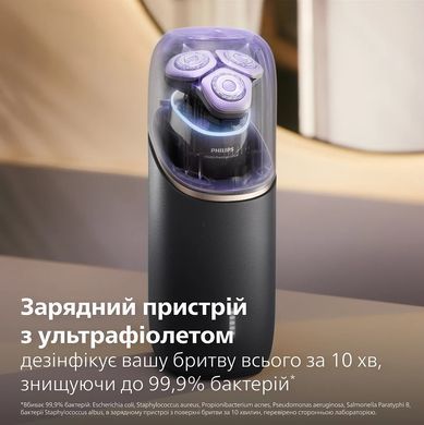 Philips Бритва електр. Series i9000 Prestige Ultra роторная, бритв.головок-3, Li-Ion, сух.+влажн., индикат. заряда, тверд. чехол, хром XP9404/46 фото