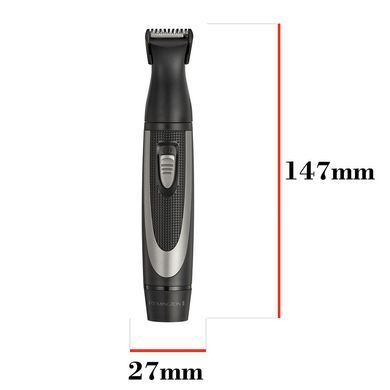 Remington Набор триммеров WORKS для бороды, усов, носа, ушей, сеть+1хАА, чехол, расческа, сталь, черный MB_905 фото