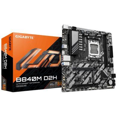 Gigabyte Материнская плата Motherboard B840M D2H sAM5 B840 2xDDR5 M.2 HDMI mATX B840M_D2H фото