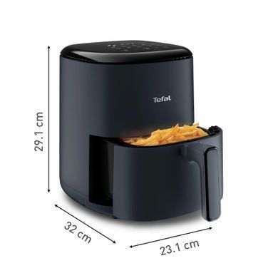 Tefal Мультипечь EasyFry Compact, 1300Вт, чаша-3л, сенсорное управл., пластик, темно-синий EY145B10 фото