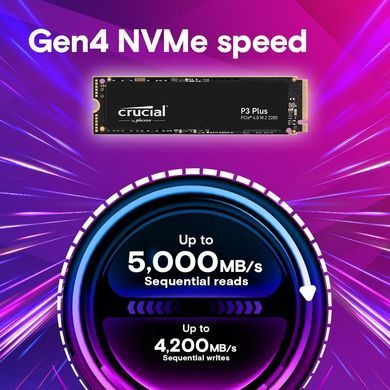 Crucial Накопичувач SSD Crucial M.2 2TB PCIe 4.0 P3 Plus CT2000P3PSSD8 фото