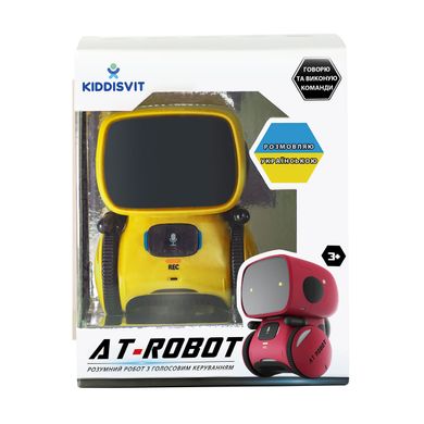 Інтерактивний робот з голосовим керуванням – AT-ROBOT (жовтий, озвуч.укр.) AT001-03-UKR фото