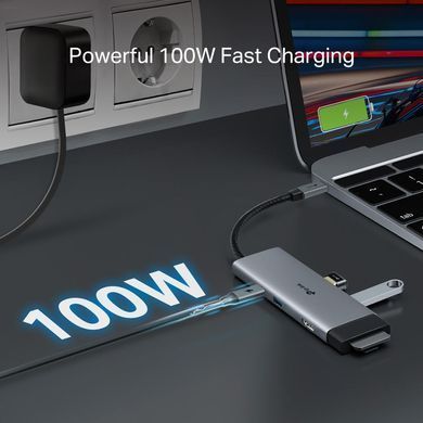 TP-Link Хаб USB UH7021C USB-C > 3xUSB3.0/1xHDMI/1xSD/1xmicroSD/1xPD 100Wh UH7021C фото