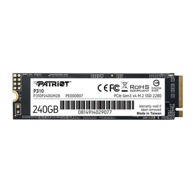 Patriot Накопичувач SSD M.2 240GB PCIe 3.0 P310 P310P240GM28 фото