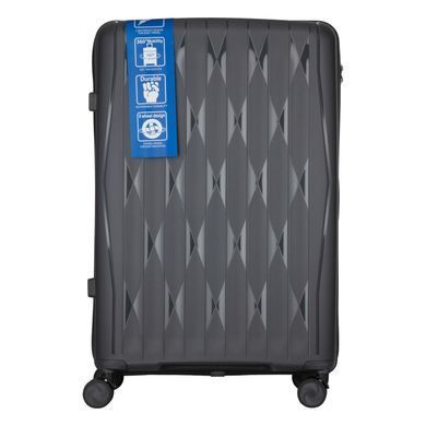 2E Набор чемоданов 2E, M7979, полипропилен, (L+M+S), молния anti theft, 4 колеса, кодовий замок, тёмно-серый 2E-PP-M7979-SET3-DG фото