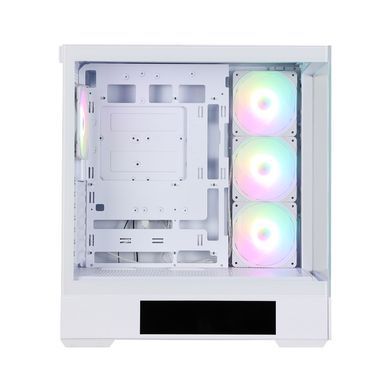 Zalman Корпус P40 DS без БЖ, 2xUSB3.0, 1x Type C, 3x120мм ARGB Reverse, 1x120мм ARGB, VGA 420мм, LCS ready, TG Side/Front Panel, Display, ATX, білий P40DSWHITE фото