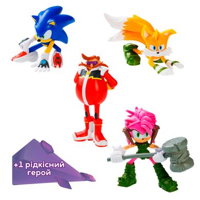 Набір ігрових фігурок SONIC PRIME – ПРИГОДИ ЕМІ (5 фiгурок, 6,5 cm) SON2040C фото