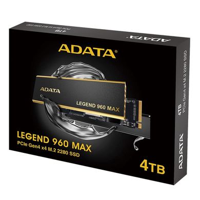 ADATA Накопичувач SSD M.2 4TB PCIe 4.0 LEGEND 960 MAX ALEG-960M-4TCS фото