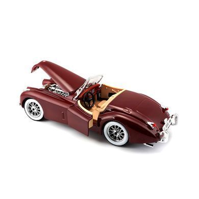 Автомодель - JAGUAR XK 120 (1951) (ассорти вишневый, серебристый, темно-зеленый, 1:24) 18-22018 фото