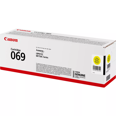 Картридж Canon 069 MF752Cdw/MF754Cdw/LBP673Cdw Yellow (1900 стор) 5091C002 фото