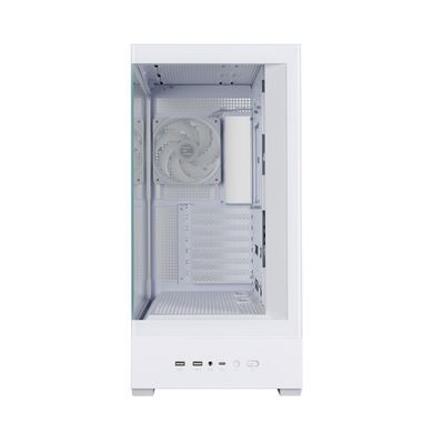 Zalman Корпус P40 DS без БЖ, 2xUSB3.0, 1x Type C, 3x120мм ARGB Reverse, 1x120мм ARGB, VGA 420мм, LCS ready, TG Side/Front Panel, Display, ATX, білий P40DSWHITE фото