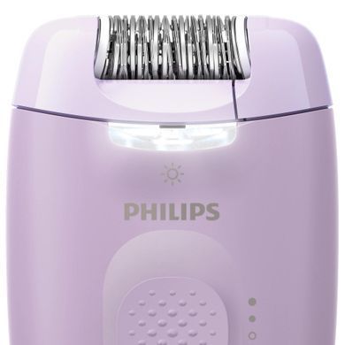 Philips Эпилятор Series 2000 дисковый, от сети, сух., с подсветкой, насадок-3, фиолетовый BRE257/00 фото