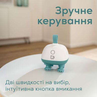 Beurer Beurer Pet massager, from electrical network , 0,4 kg, 4 soft silicone attachments, 2 ntensity levels, white-turquoise PP_410_BUDDY фото