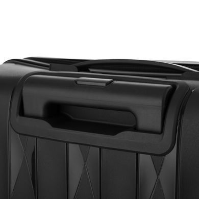 2E Набор чемоданов 2E, M7979, полипропилен, (L+M+S), молния anti theft, 4 колеса, кодовий замок, чёрный 2E-PP-M7979-SET3-BK фото