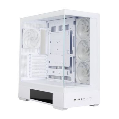 Zalman Корпус P40 DS без БЖ, 2xUSB3.0, 1x Type C, 3x120мм ARGB Reverse, 1x120мм ARGB, VGA 420мм, LCS ready, TG Side/Front Panel, Display, ATX, білий P40DSWHITE фото