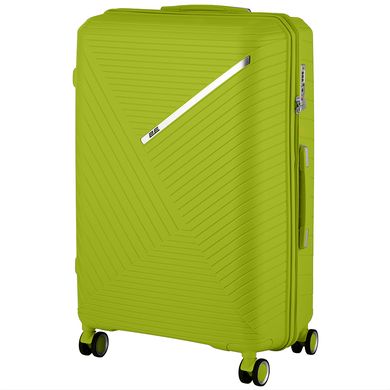 Набор пластиковых чемоданов 2E, SIGMA,(L+M+S), 4 колеса, зелёное яблоко 2E-SPPS-SET3-AG фото