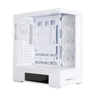 Zalman Корпус P40 DS без БЖ, 2xUSB3.0, 1x Type C, 3x120мм ARGB Reverse, 1x120мм ARGB, VGA 420мм, LCS ready, TG Side/Front Panel, Display, ATX, білий P40DSWHITE фото