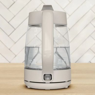 Tefal Електрочайник Tefal Morning Glass Kettle, 1.7л, скло, з підсвіткою, бежевий KO2G0BE0 фото