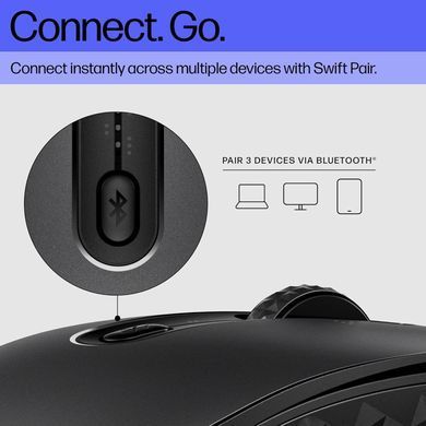 HP Миша 690 Rechargeable, BT, чорний 7M1D4AA фото