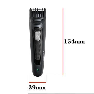 Remington Набор триммеров WORKS для бороды, усов, носа, ушей, сеть+1хАА, чехол, расческа, сталь, черный MB_905 фото