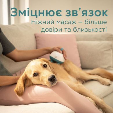 Beurer Beurer Pet massager, from electrical network , 0,4 kg, 4 soft silicone attachments, 2 ntensity levels, white-turquoise PP_410_BUDDY фото