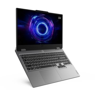 Lenovo Ноутбук Lenovo LOQ 15IRX10 15.6" FHD IPS AG, Intel i7-13650HX, 24GB, F512GB, NVD5060-8, DOS, сірий 83JE00GYRA фото