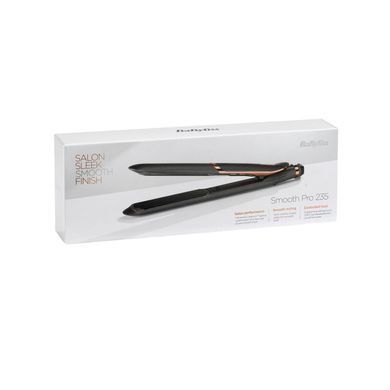 BaByliss Випрямитель Smoth Pro, темп.режимов-6, 140-235&deg;C, термо коврик, ионизация, керамика, черный ST394E фото