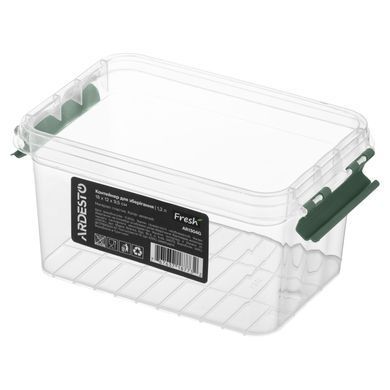 ARDESTO Контейнер для зберігання харчових продуктів ARDESTO Fresh 1.2л, пластик, прямокутна, зелений AR1304G фото