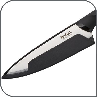 Кухонный нож универсальный Tefal Comfort , длина лезвия 12 см, нерж.сталь, чехол K2213944 фото