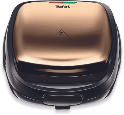 Tefal Мультимейкер Coppertinto 700Вт, тефлон, 2 пластины, корпус-металл, черно-бронзовый SW341G10 фото