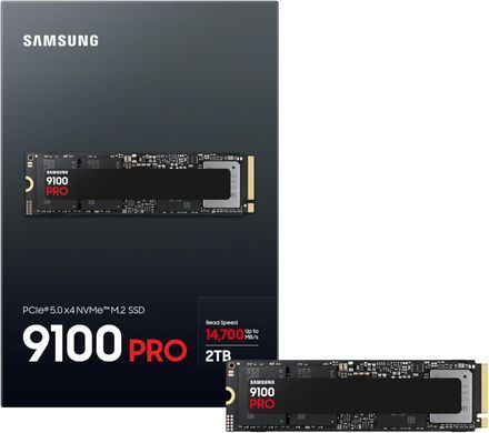 Samsung Накопитель SSD Samsung M.2 2TB PCIe 5.0 9100PRO MZ-VAP2T0BW фото
