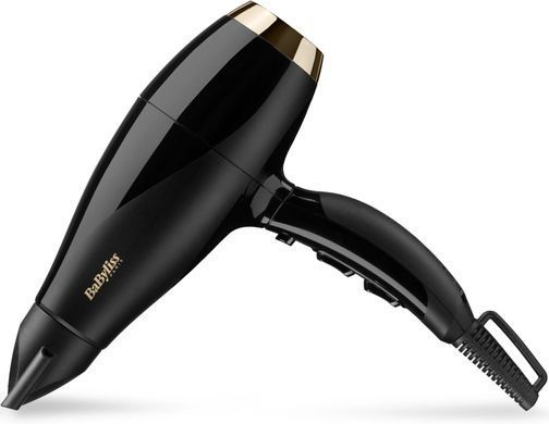 BaByliss Фен, 2300Вт, 3 режими, іонізація, хол. обдув, чорний 6714E фото