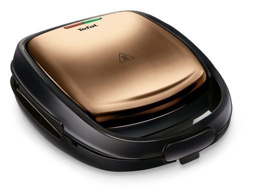 Tefal Мультимейкер Coppertinto 700Вт, тефлон, 2 пластины, корпус-металл, черно-бронзовый SW341G10 фото