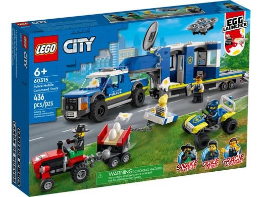 Конструктор LEGO City Поліцейська вантажівка з мобільним центром керування 60315 фото