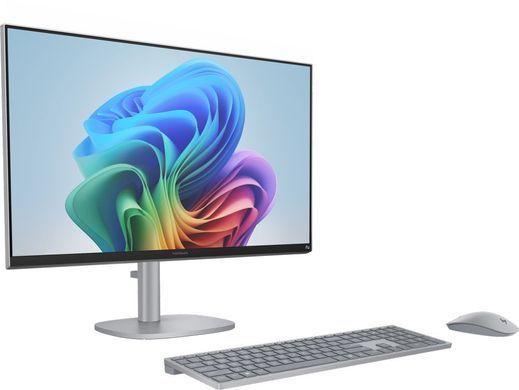 HP Комп'ютер персональний моноблок HP OmniStudio X 27" UHD IPS, Intel U7-258V, 32GB, F1TB, UMA, WiFi, кл+м, Win11, сріблястий D6QM5EA фото