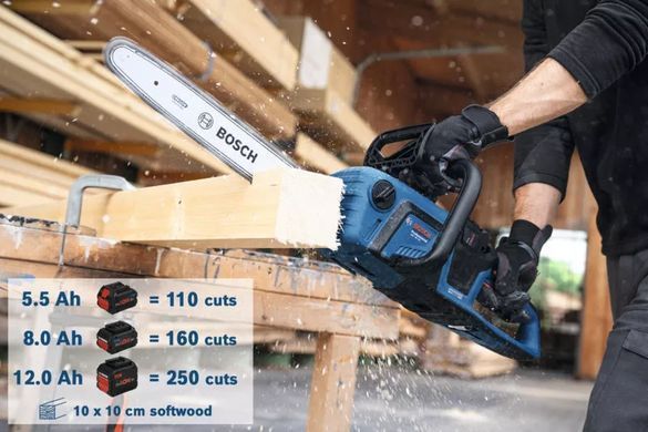 Bosch Пила ланцюгова акумуляторна GKE 18V-40 18В шина 40см 3.7кг без АКБ та ЗП 0.600.8D3.000 фото