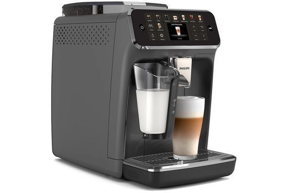 Philips Кавомашина Philips Series 5500, 1.8л, зерно+мелена, автомат.капуч, дисплей, авторецептів -22, холодна кава, сріблясто-чорний EP5544/50 фото