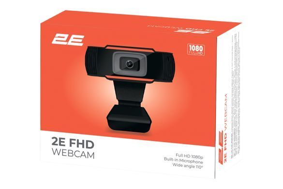 Веб-камера 2E FHD USB Black 2E-WCFHD фото
