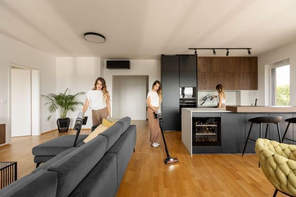 Gorenje Пилосос Gorenje бездротовий, 60Вт, конт пил -0.6л, автон. робота до 50хв, HEPA, 2 в 1, підсвічування, індикатор, щітка- електротурбо, сірий SVC259400NES фото