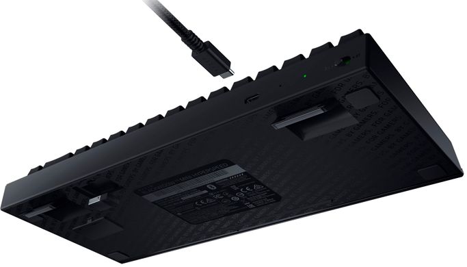 Клавіатура ігрова Razer BlackWidow V3 Mini HyperSpeed RGB 68key Yellow Switch WL/BT/USB RU, Black RZ03-03890700-R3R1 фото