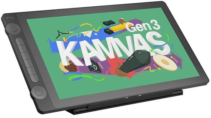 Huion Графічний монітор 15,8" Kamvas 16(G3), 2.5K, USB-C, чорний GS1563 фото