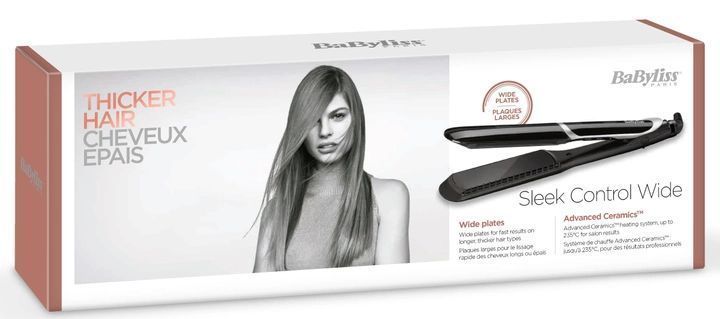 BaByliss Выпрямитель, темп.режимов-5, 140-235С, ионизация, керамика, турмалин , черный ST397E фото