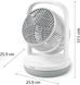 Philips Вентилятор Philips настільний Series 2000, 22см, 28Вт, таймер, поворот 180, білий