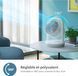 Philips Вентилятор Philips настільний Series 2000, 22см, 28Вт, таймер, поворот 180, білий