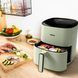 Tefal Мультипіч Easy Fry Max, 1500Вт, чаша-5л, сенсорне керув., 10 програм, пластик, світло-зелений 4 - магазин Coolbaba Toys