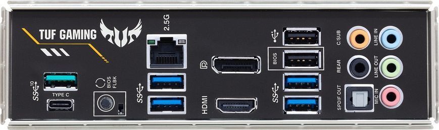 ASUS Материнcька плата TUF GAMING B550-PLUS sAM4 B550 4xDDR4 M.2 HDMI DP ATX 90MB14G0-M0EAY0 фото