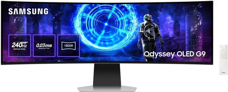 Samsung Монітор Samsung 48.7"Odyssey OLED G9 G952 HDMI, DP, USB, MM, OLED, 5120x1440, 32:9, 240Hz, 0.3ms, CURVED LS49DG952SIXUA фото